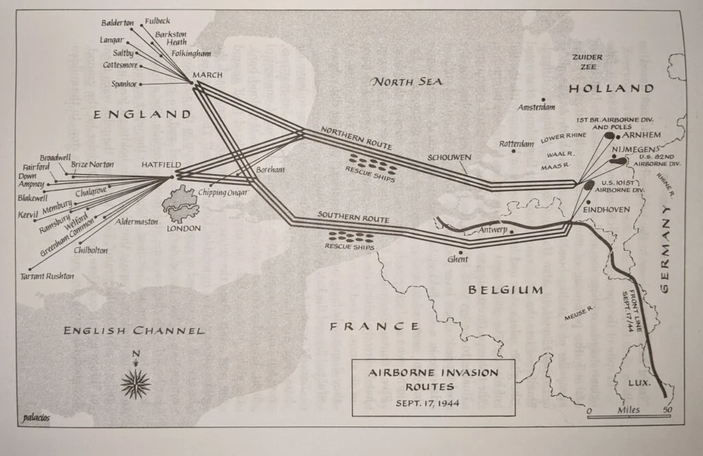 Map of Operation Market Garden