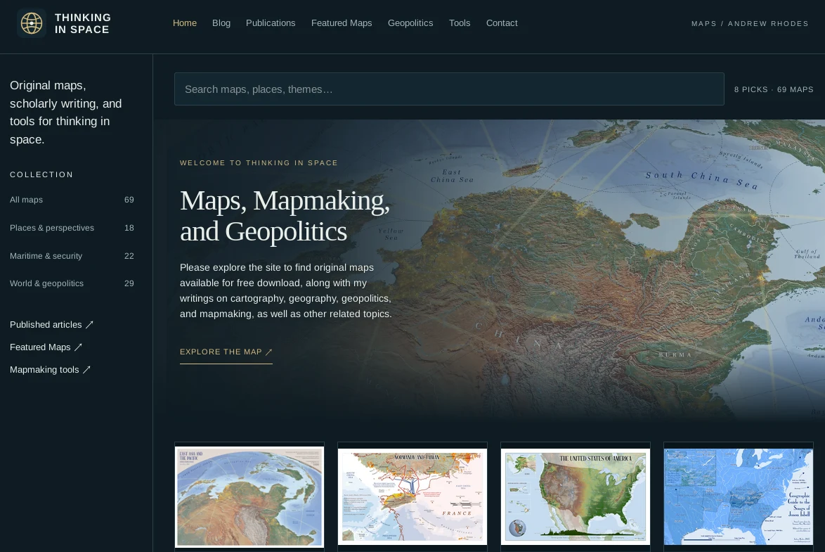 Home page for new thinkinginspace.net website