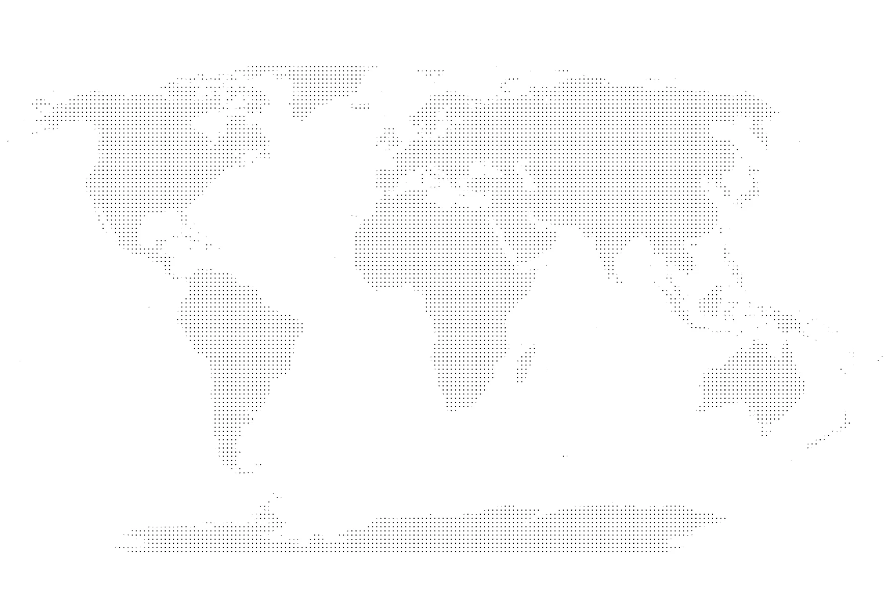 Blank map, dot map, Robinson projection