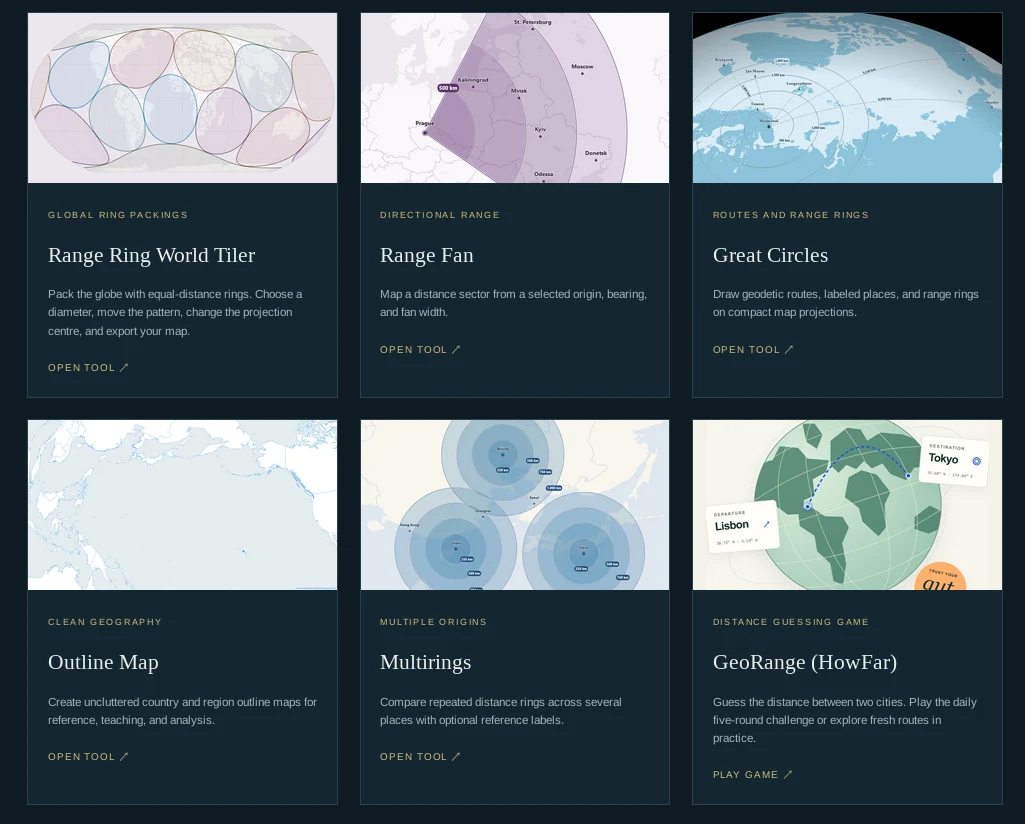 Mapmaking tools on the website thinkinginspace.net